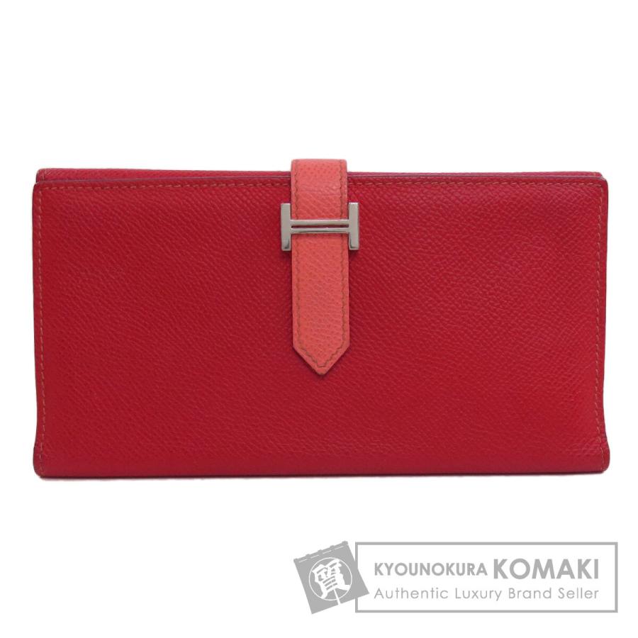エルメス HERMES  ベアン 2PLIS シルバー金具  長財布（小銭入れあり） エプソン レディース  中古 HERMES（エルメス） ベアン 2PLIS シルバー金具 長財布（小銭入れあり