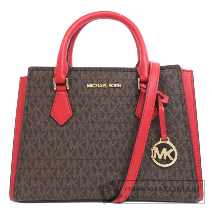 マイケルコース Michael Kors  MKシグネチャー 2WAY  ハンドバッグ PVC レディース  中古 MICHAEL KORS（マイケルコース） MKシグネチャー 2WAY ハンドバッグ