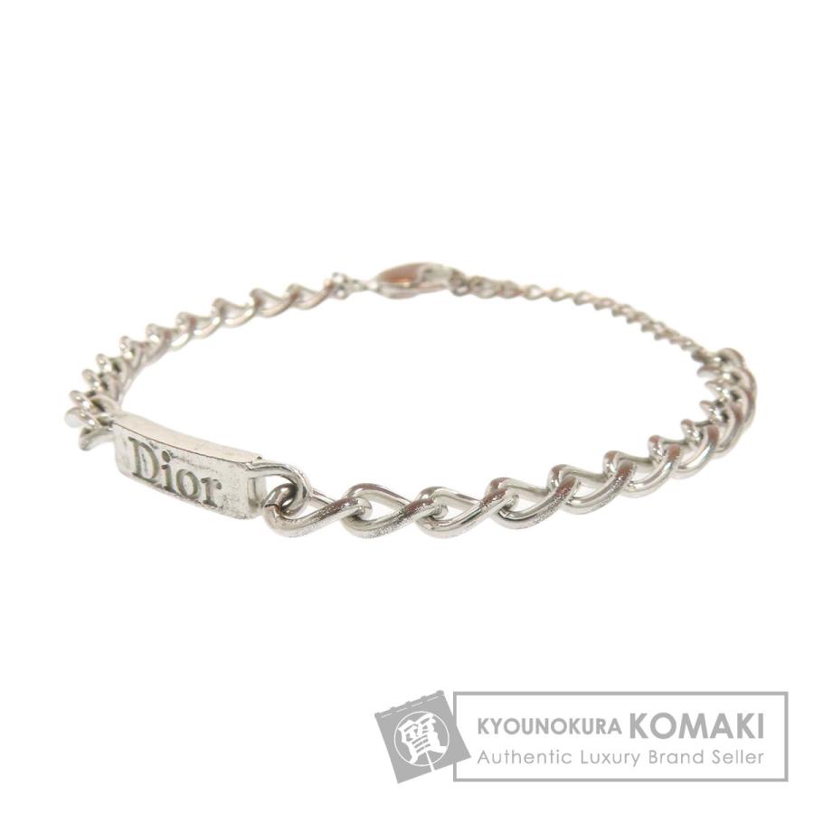 【美品】Christian Dior ロゴブレスレット CHRISTIAN DIOR クリスチャンディオール ロゴ ブレスレット 金属製