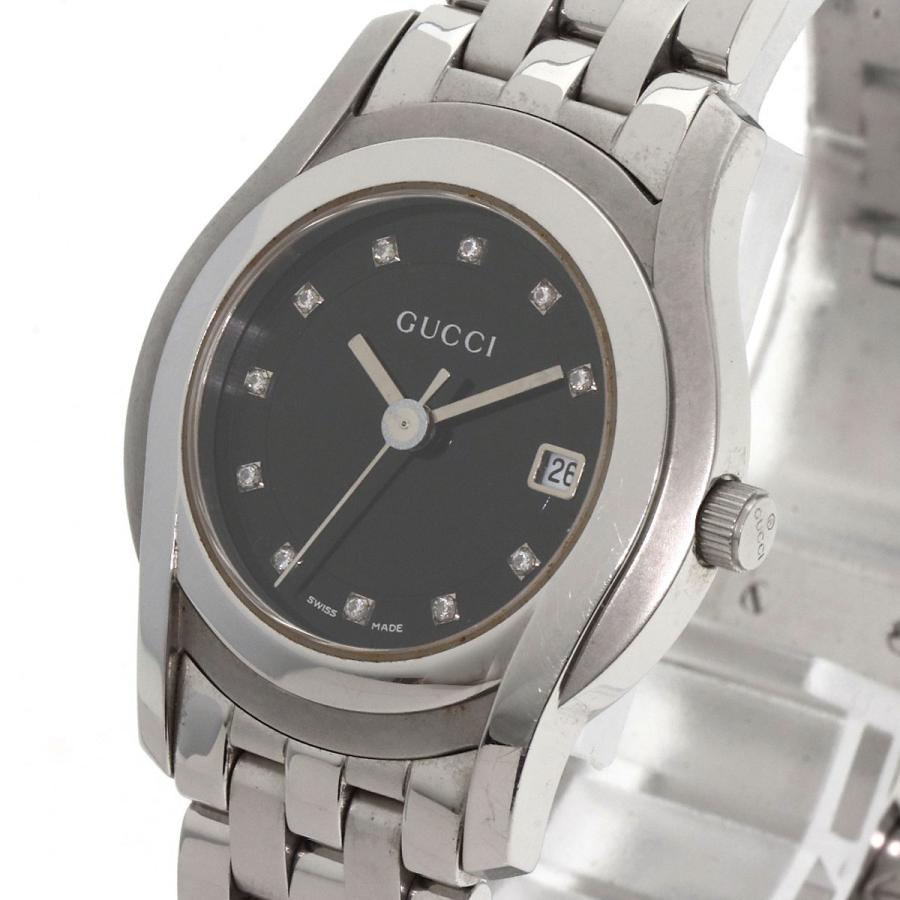 GUCCI グッチ 5500L 11P ダイヤモンド 腕時計 ステンレス GUCCI グッチ 5500L 11P ダイヤモンド 腕時計 ステンレス