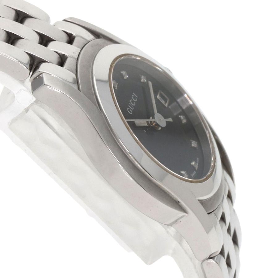 GUCCI グッチ 5500L 11P ダイヤモンド 腕時計 ステンレススチール SS