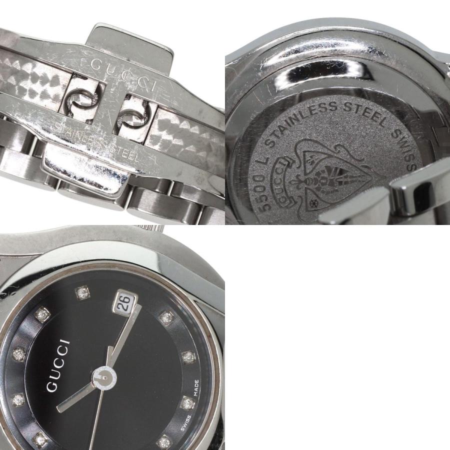 GUCCI グッチ 5500L 11P ダイヤモンド 腕時計 ステンレス GUCCI グッチ 5500L 11P ダイヤモンド 腕時計 ステンレス