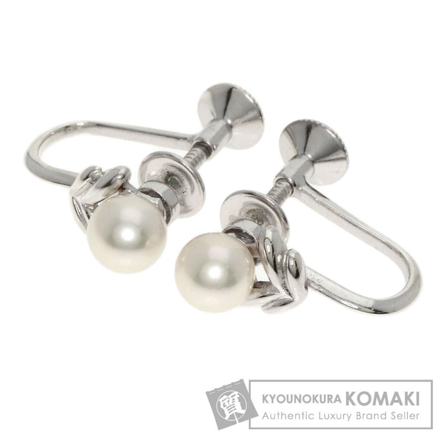 MIKIMOTO ミキモト パール 真珠 イヤリング シルバー レディース 中古 