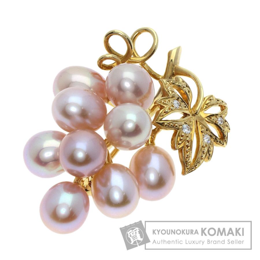 【MIKIMOTO】ミキモト パール 真珠 K18 0.01 刻印 ピンブローチ MIKIMOTO(ミキモト) ブローチ 真珠 パール(処理) 18金イエローゴールド