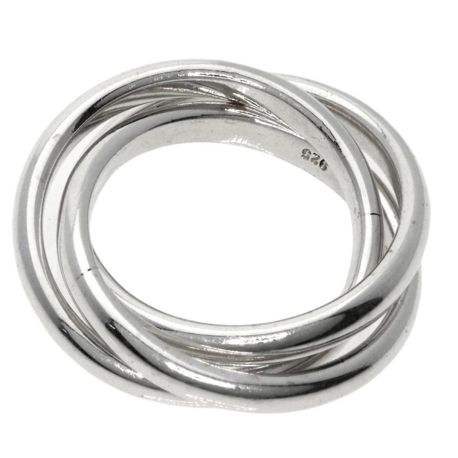 Tiffany & Co. シルバー 3連リング TIFFANY&Co. ティファニー トリニティ 3連 リング・指輪