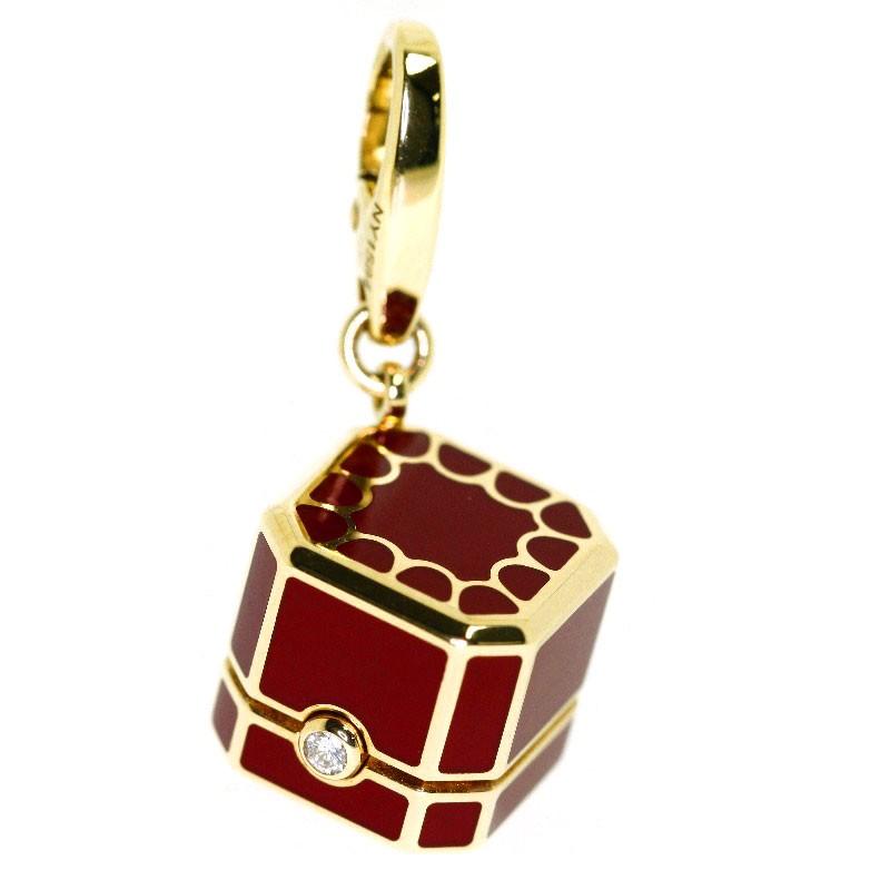 CARTIER【カルティエ】 レッドボックスチャーム ダイヤモンド CARTIER【カルティエ】 レッドボックスチャーム ダイヤモンド