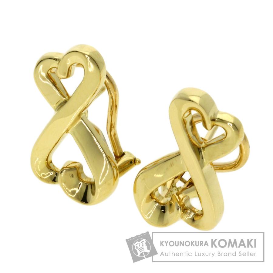 TIFFANY & Co. ラビングハート ピアス K18 イエローゴールド Stud 