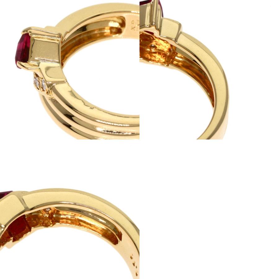 TASAKI タサキ ダイヤモンド ルビー リング・指輪 K18イエロー