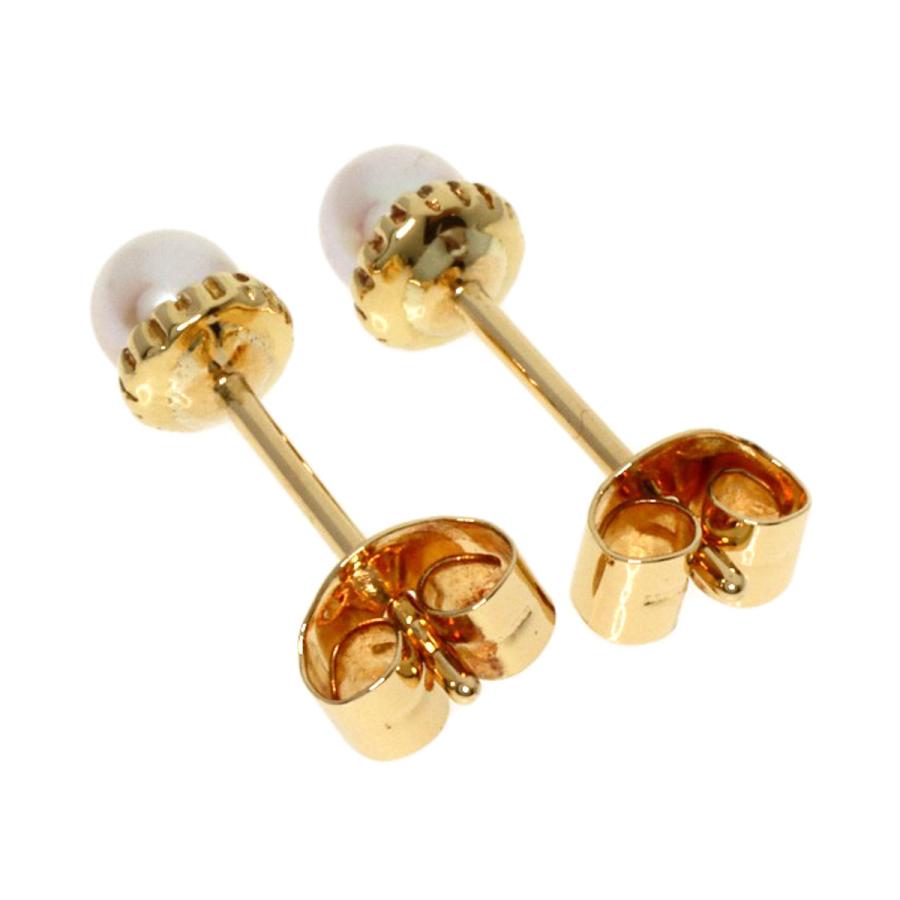 MIKIMOTO ミキモト パール 真珠 ピアス K18イエローゴールド MIKIMOTO ミキモト パール 真珠 ピアス K18イエローゴールド