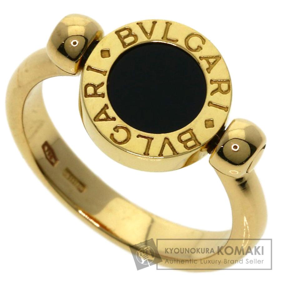 BVLGARI オニキスビッグリング BVLGARI - ブルガリ ビッグオニキス リング K18 ホワイトゴールド 約11