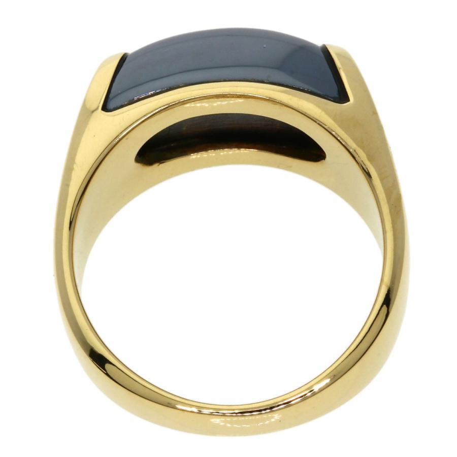 BVLGARI ブルガリ トロンケット ヘマタイト リング・指輪 K18イエロー  