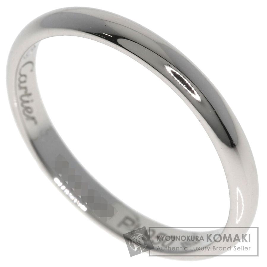 Cartier　カルティエ プラチナリング　シンプル プラチナリングを探していたので、婚約指輪と同じブランドのカルティエ