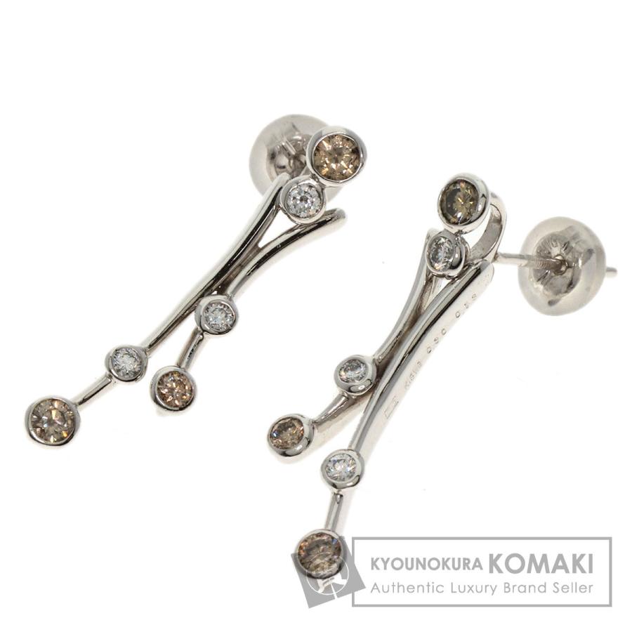 Kashikey カシケイ ダイヤモンド ブラウンダイヤモンド ピアス K18 