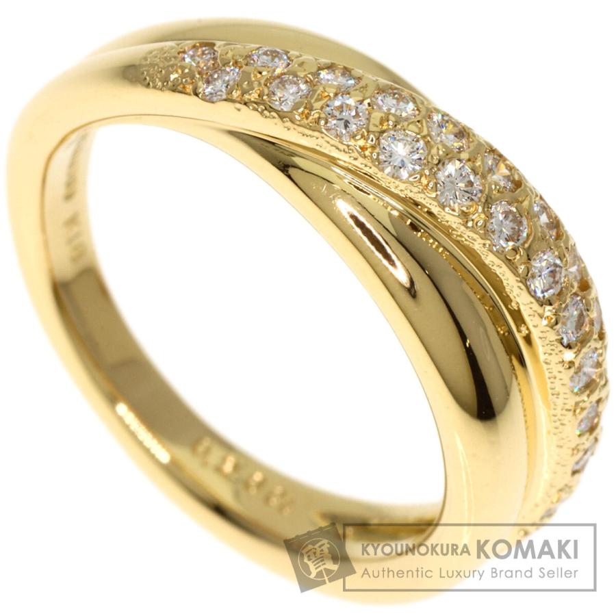 MIKIMOTO ミキモト ダイヤモンド リング・指輪 K18イエローゴールド  