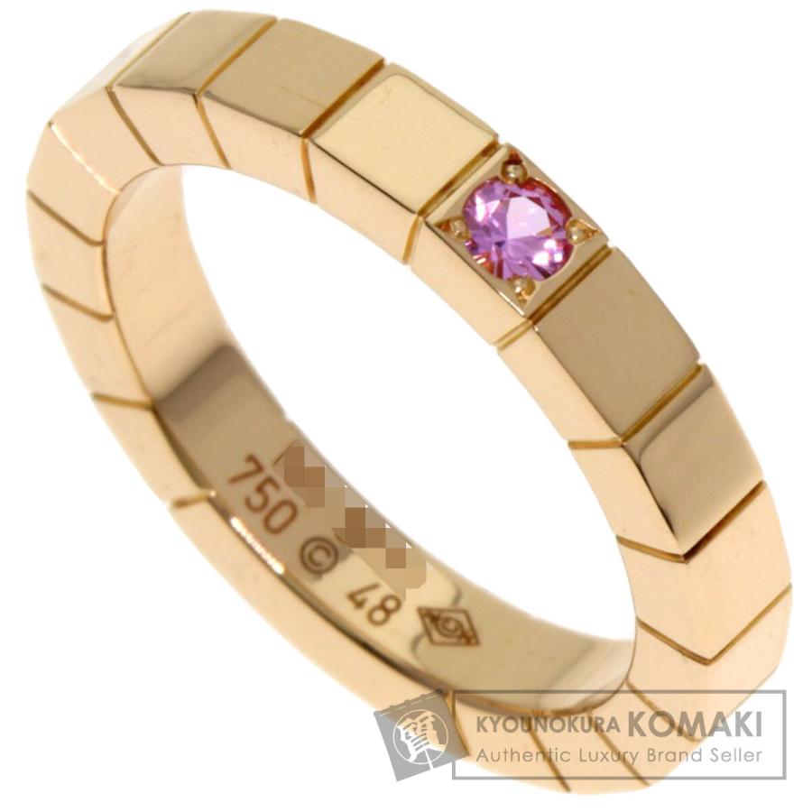 【本物保証】 新品同様 カルティエ CARTIER ラニエールリング 指輪 K18YG ＃48 8号 Cartier（カルティエ） ラニエール 1P サファイア #48 リング・指輪