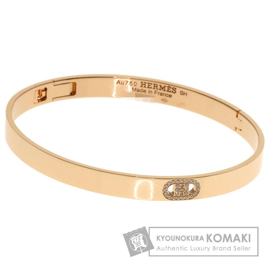 HERMES（エルメス） H ダンクル ダイヤモンド ブレスレット K18ピンク