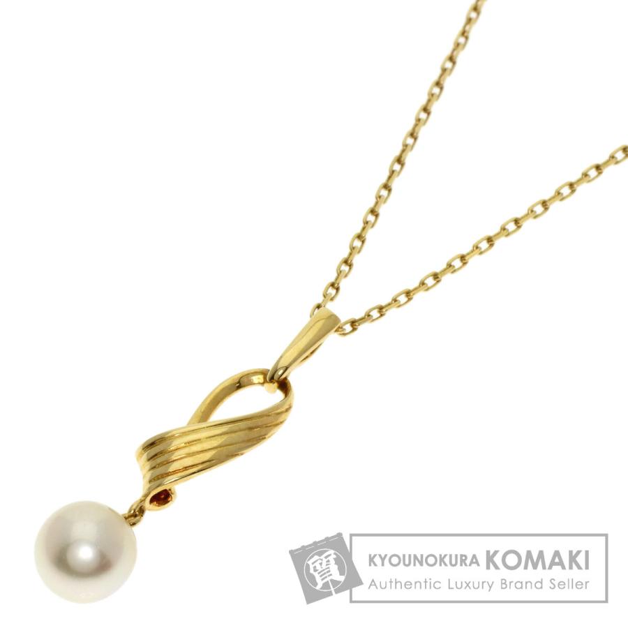 MIKIMOTO ミキモト アコヤパール 真珠 ネックレス K18イエローゴールド  