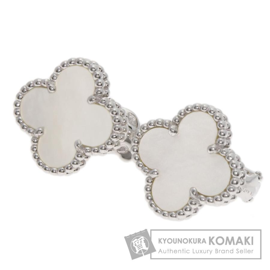 Van Cleef & Arpels クレフ・シェル ピアス　ホワイトゴールド Van Cleef & Arpels ヴァンクリーフ＆アーペル ヴィンテージ