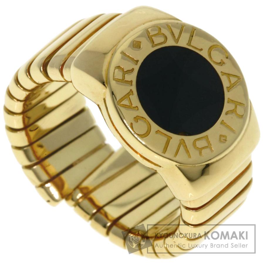 BVLGARI（ブルガリ） トゥボガス オニキス リング・指輪 K18イエロー 
