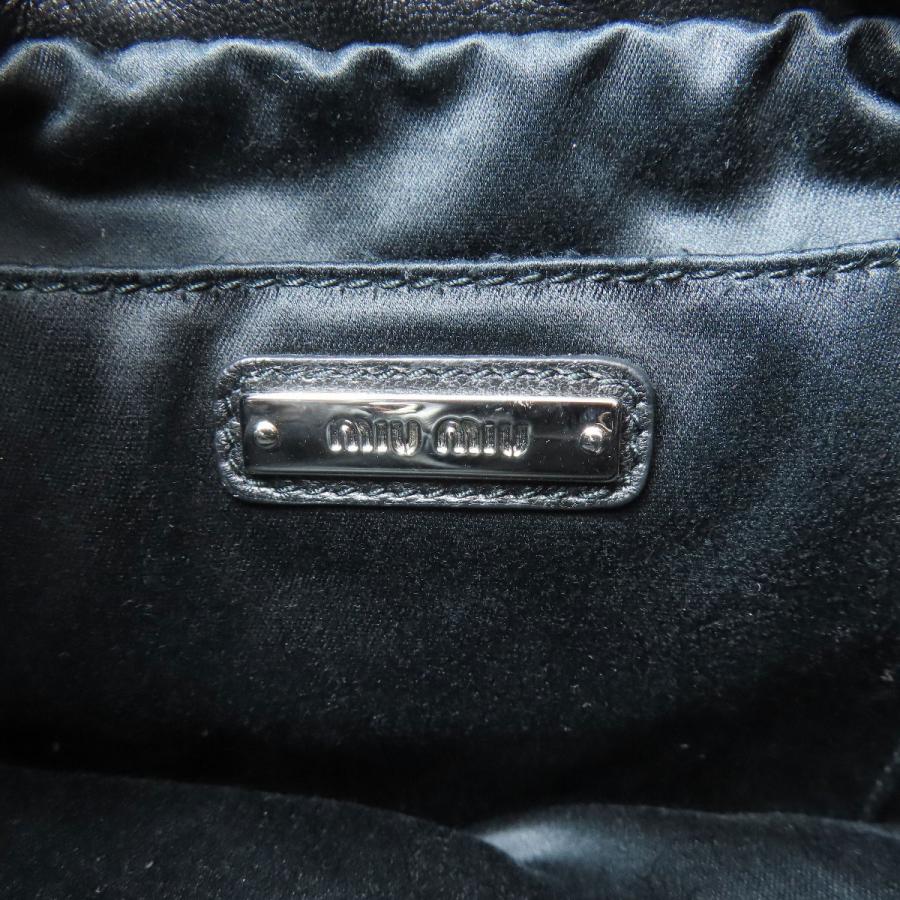 miu MIUMIU ミュウミュウ スタッズ ショルダーバッグ レザー miu MIUMIU ミュウミュウ スタッズ ショルダーバッグ レザー