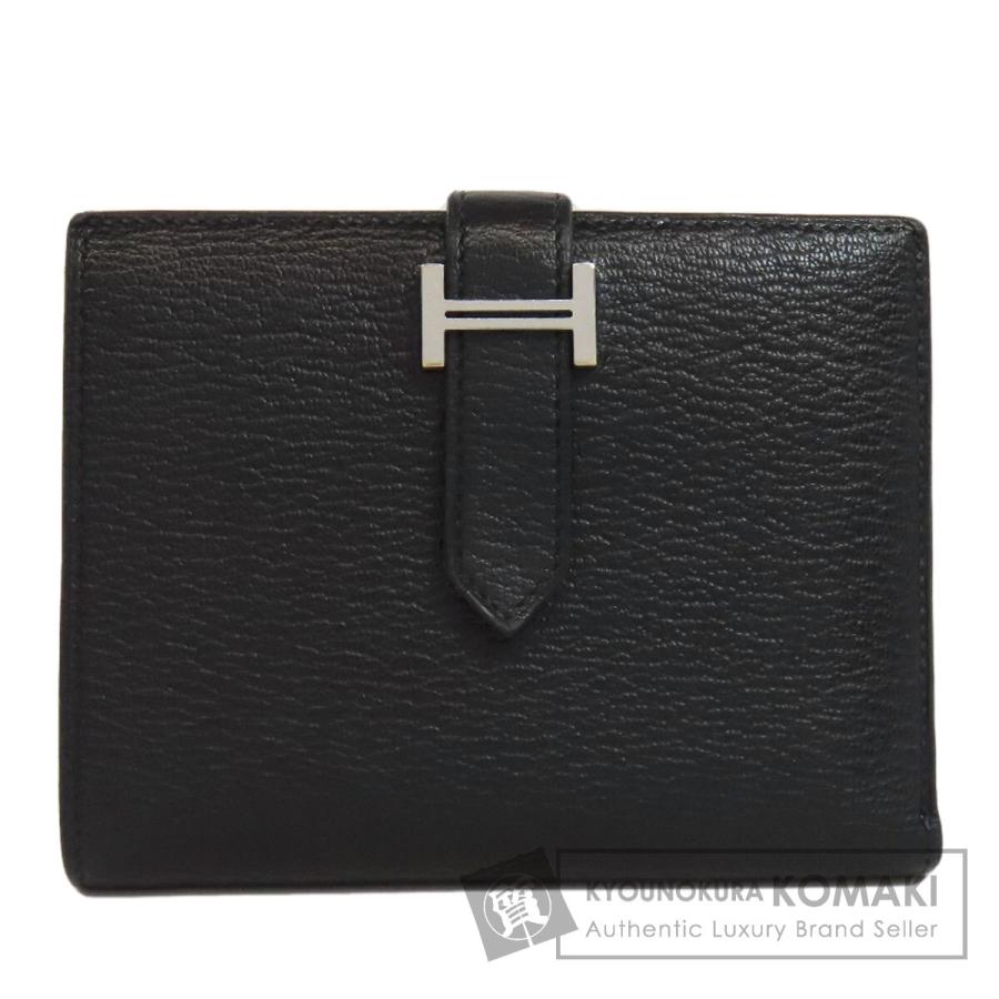 HERMES エルメス ベアンコンパクト シルバー金具 二つ折り財布 HERMES エルメス ベアンコンパクト シルバー金具 二つ折り財布
