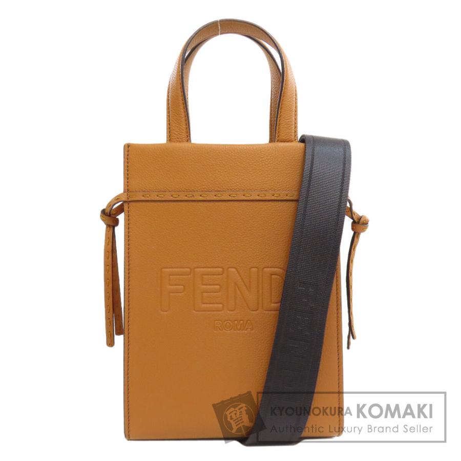 フェンディ FENDI  GoTo ショッパー スモール 2WAY  ハンドバッグ カーフ レディース  中古 FENDI（フェンディ） GoTo ショッパー スモール 2WAY ハンドバッグ