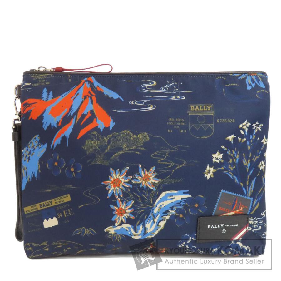Bally（バリー） フラワーモチーフ クラッチバッグ ナイロン素材