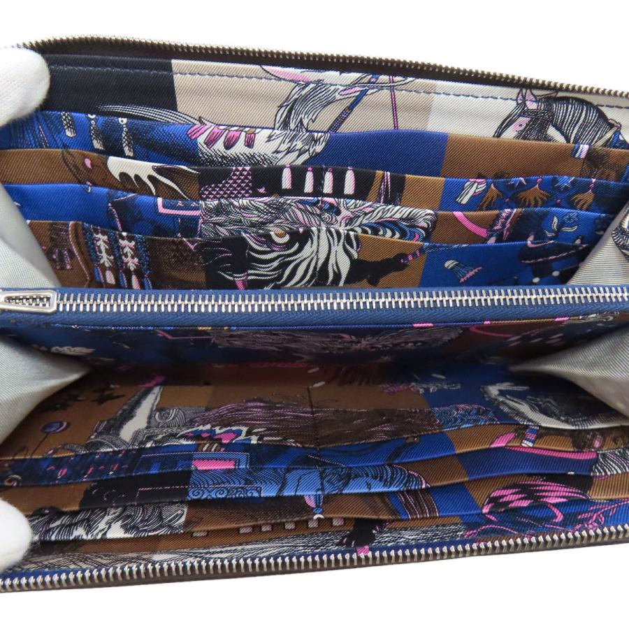 HERMES エルメス アザップシルクイン シルバー金具 長財布（小銭入れ  