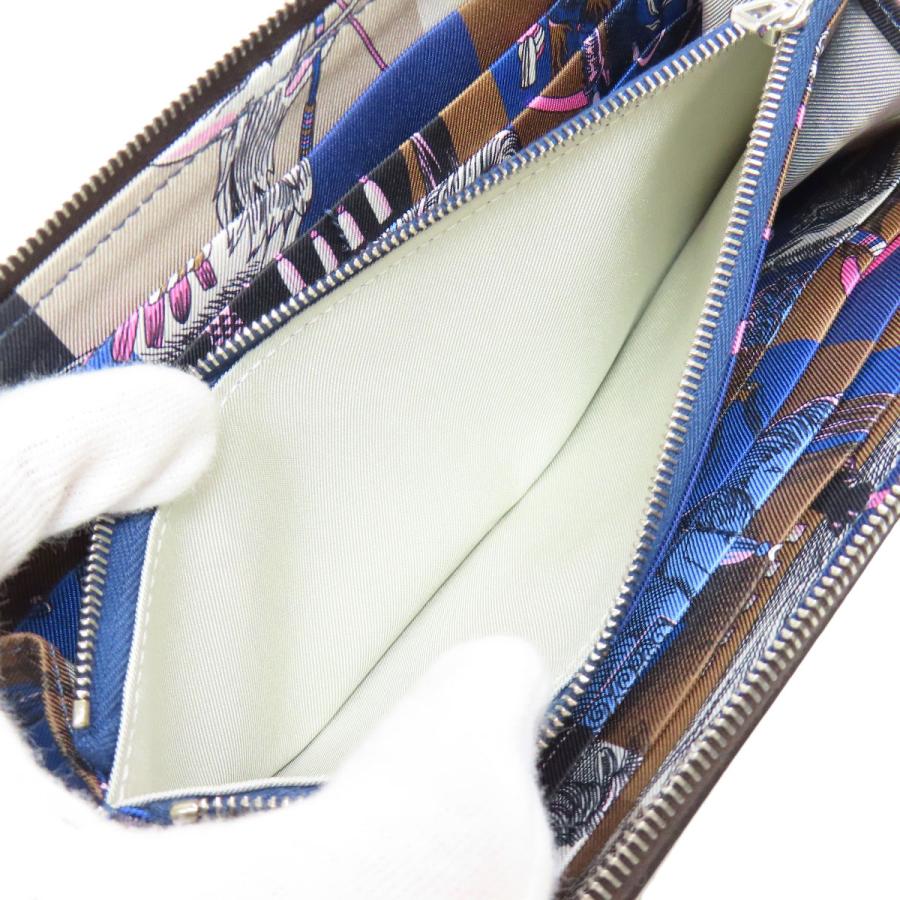 HERMES エルメス アザップシルクイン シルバー金具 長財布（小銭入れ  