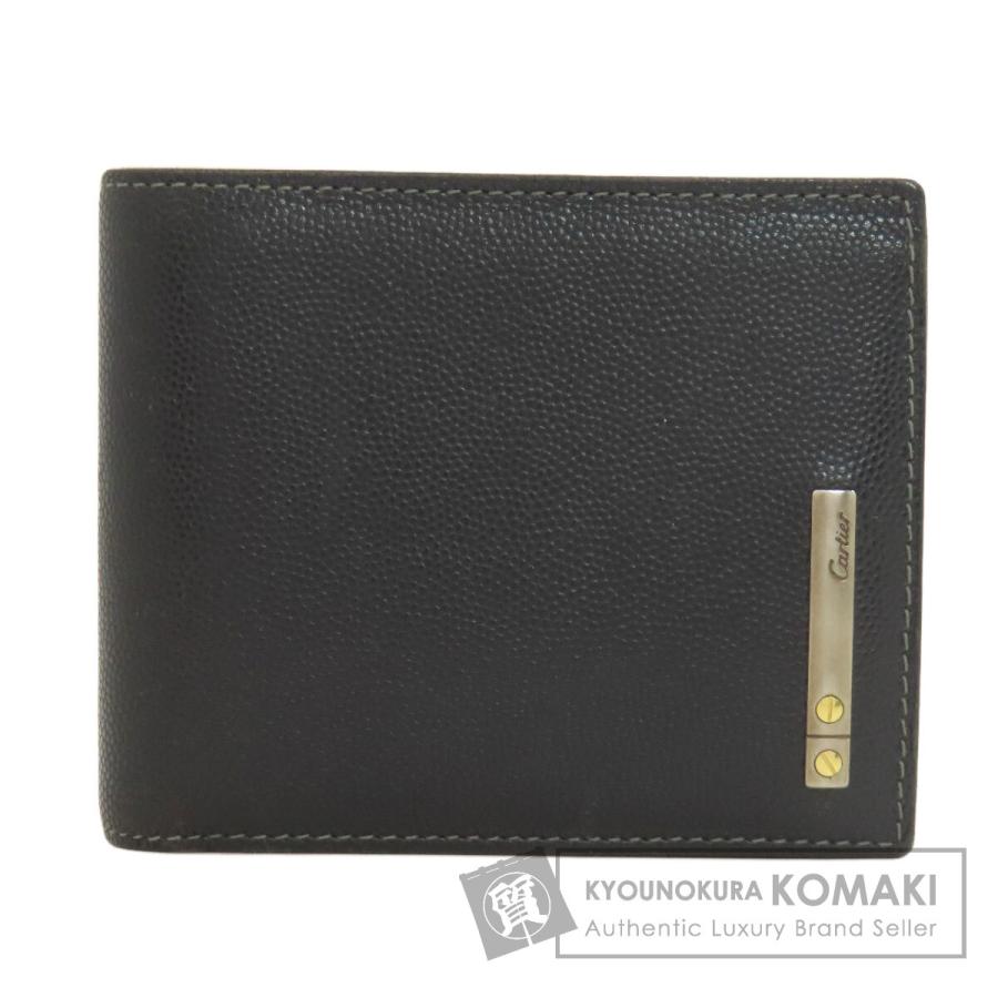 Cartier CARTIER カルティエ ロゴ 二つ折り財布（小銭入れなし 