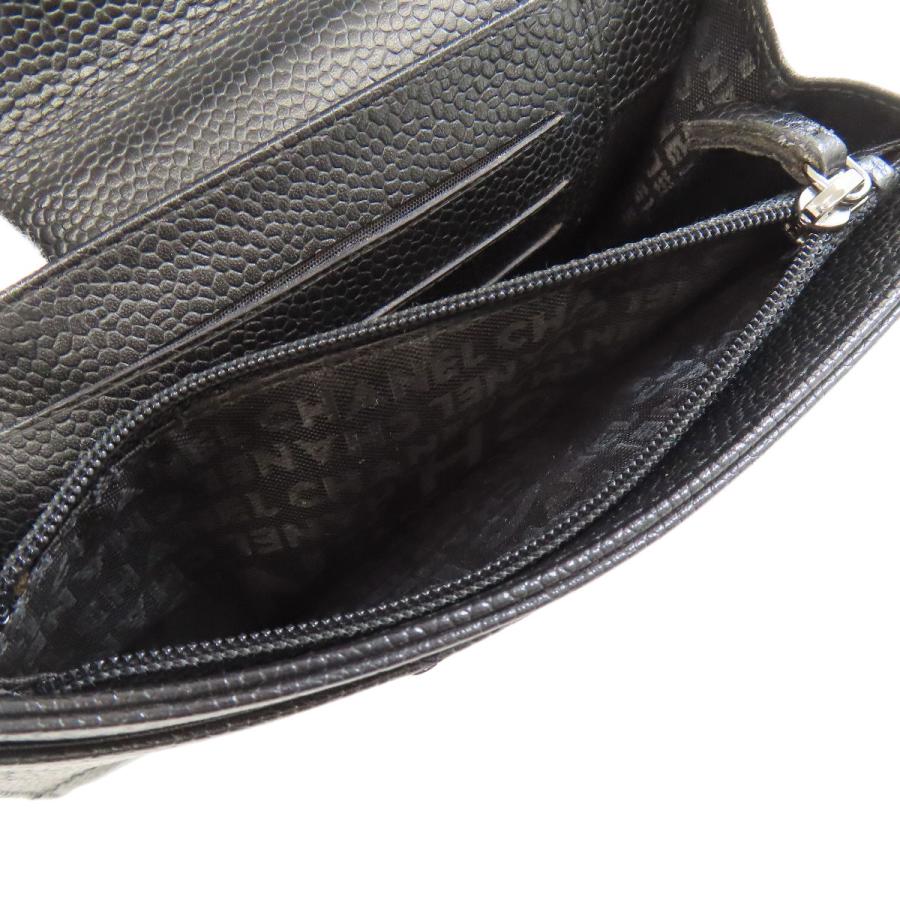 CHANEL シャネル チョコバー シルバー金具 二つ折り財布(小銭 CHANEL シャネル チョコバー シルバー金具 二つ折り財布(小銭