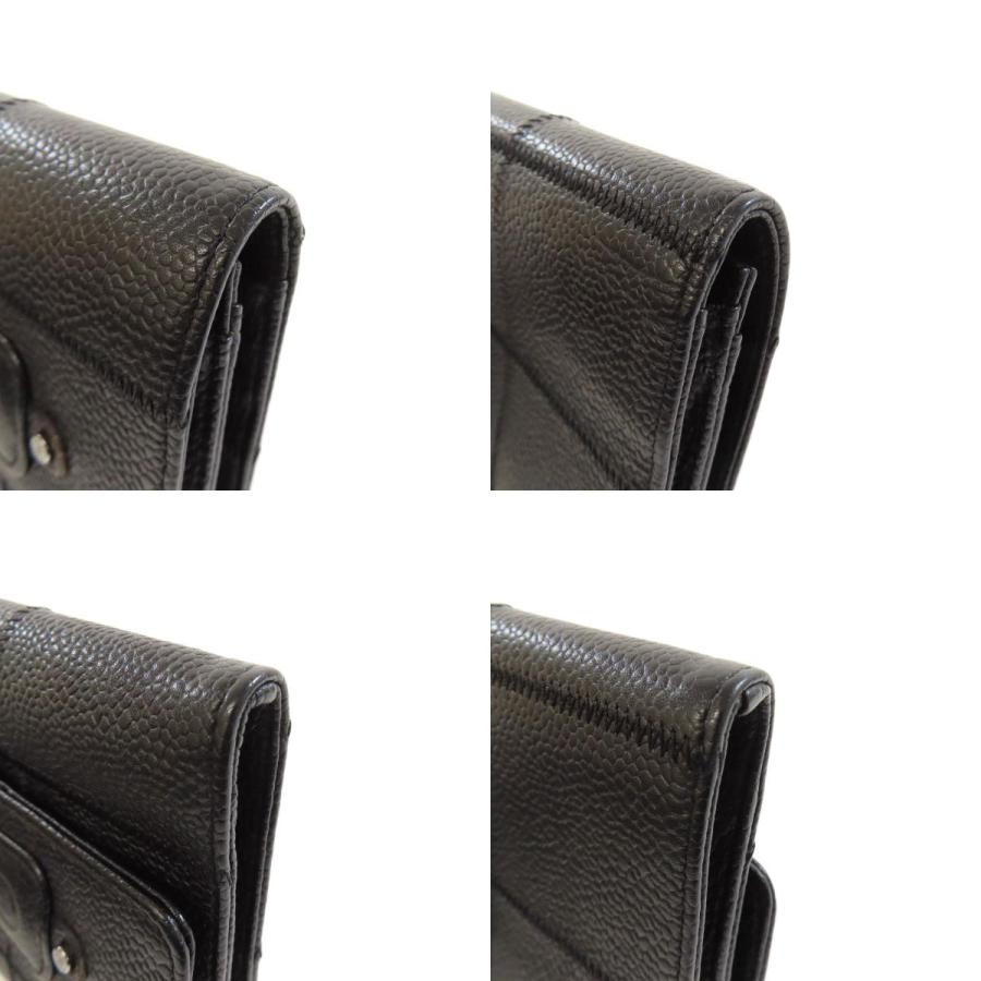 CHANEL シャネル チョコバー シルバー金具 二つ折り財布(小銭 CHANEL シャネル チョコバー シルバー金具 二つ折り財布(小銭