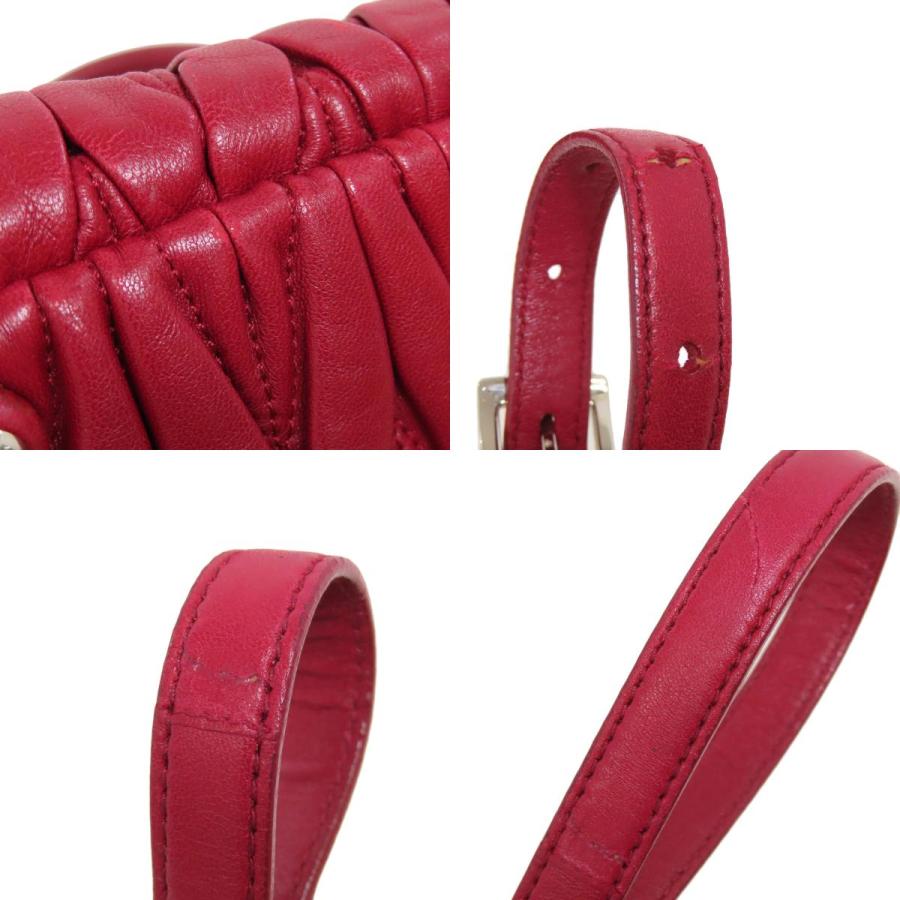 miu MIUMIU ミュウミュウ マテラッセ 2WAY ハンドバッグ レザー miu MIUMIU ミュウミュウ マテラッセ 2WAY ハンドバッグ レザー