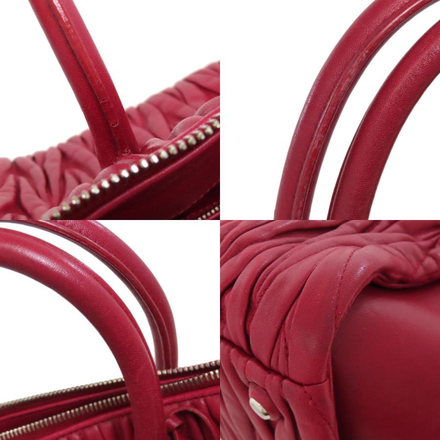 miu MIUMIU ミュウミュウ マテラッセ 2WAY ハンドバッグ レザー miu MIUMIU ミュウミュウ マテラッセ 2WAY ハンドバッグ レザー