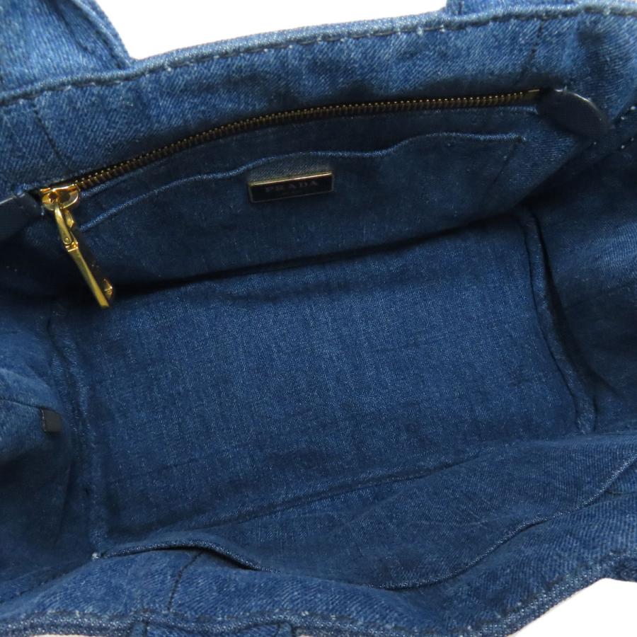 PRADA プラダ カナパ ミニ 2WAY トートバッグ デニム レディース PRADA プラダ カナパ ミニ 2WAY トートバッグ デニム レディース