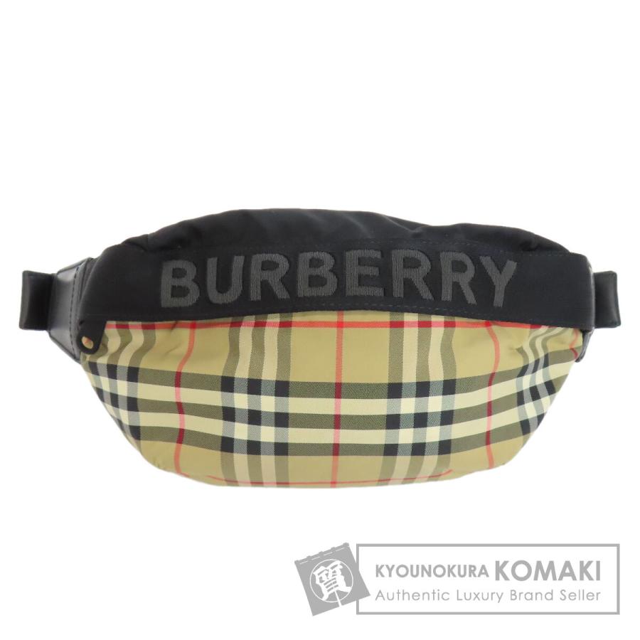 Burberryチェック柄ウエストバッグ BURBERRY バーバリー ボディバッグ メンズ レディース チェック