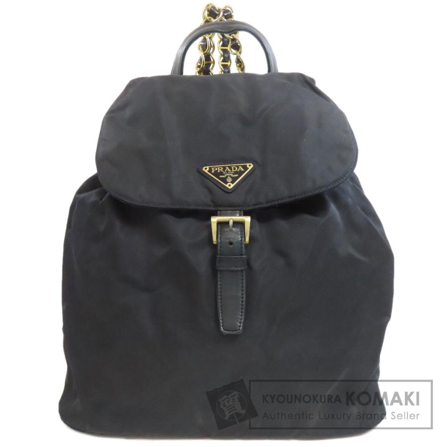 PRADA（プラダ） B4860 ロゴ金具 リュック・デイパック ナイロン素材