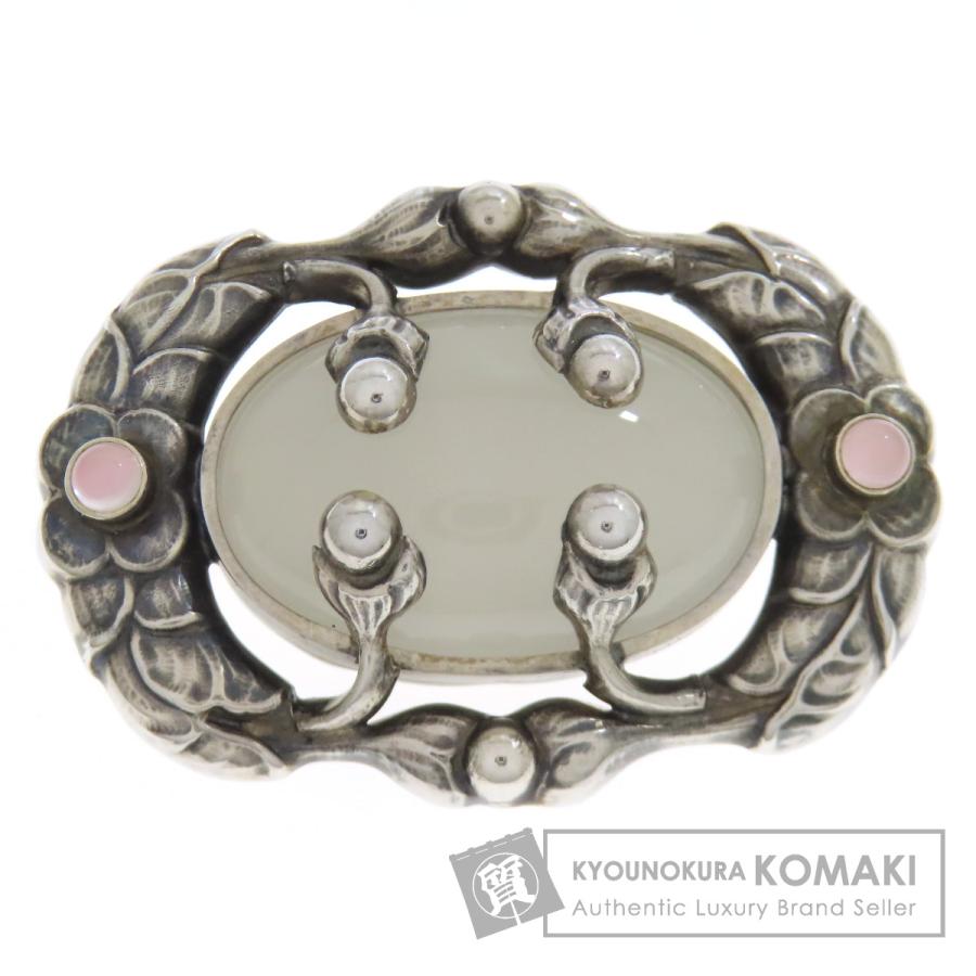 希少  ジョージ・ジェンセン ムーンブロッサム　ブローチ Georg Jensen ジョージジェンセン ムーンライト ブロッサム