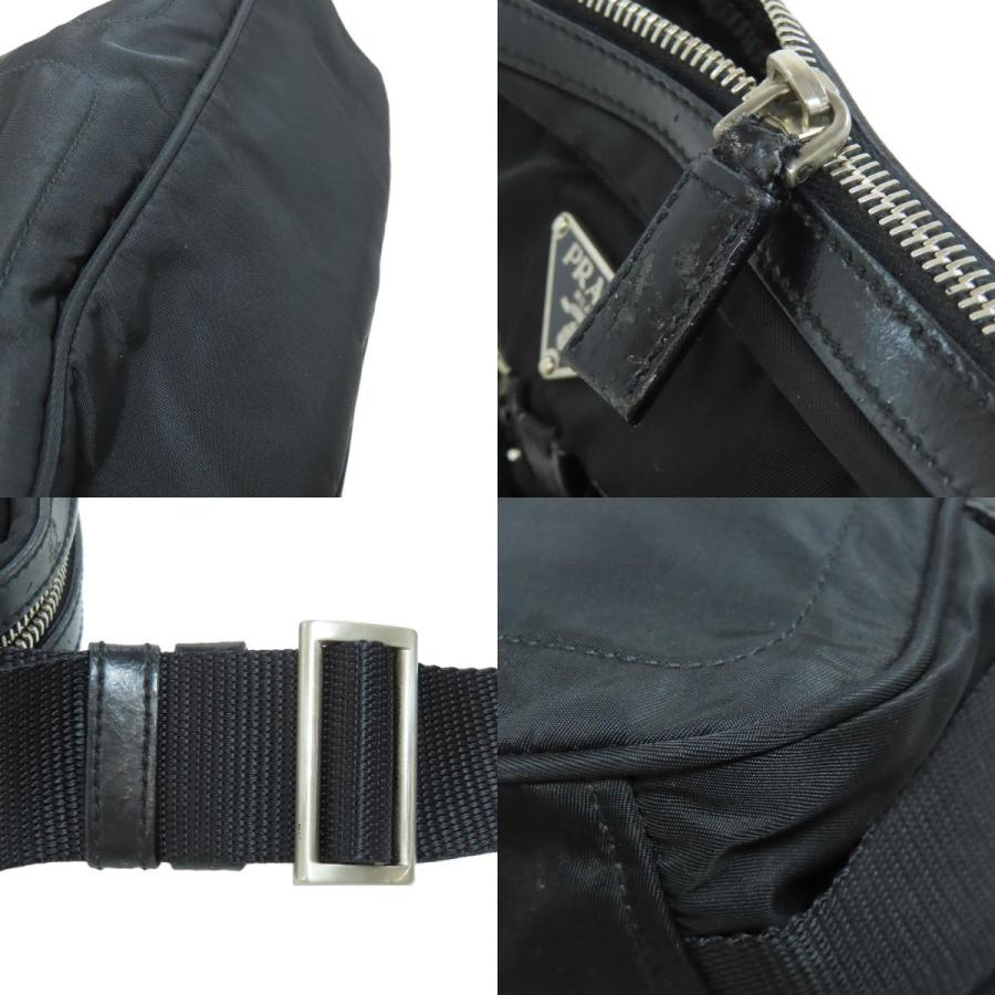 PRADA プラダ ロゴ金具 ショルダーバッグ ナイロン素材 レディース