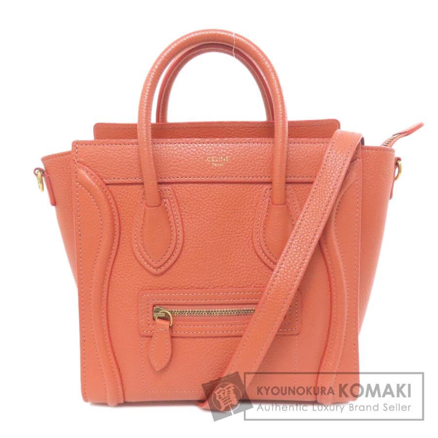 CELINE セリーヌ ラゲージナノ 2WAY ハンドバッグ カーフ レディース 