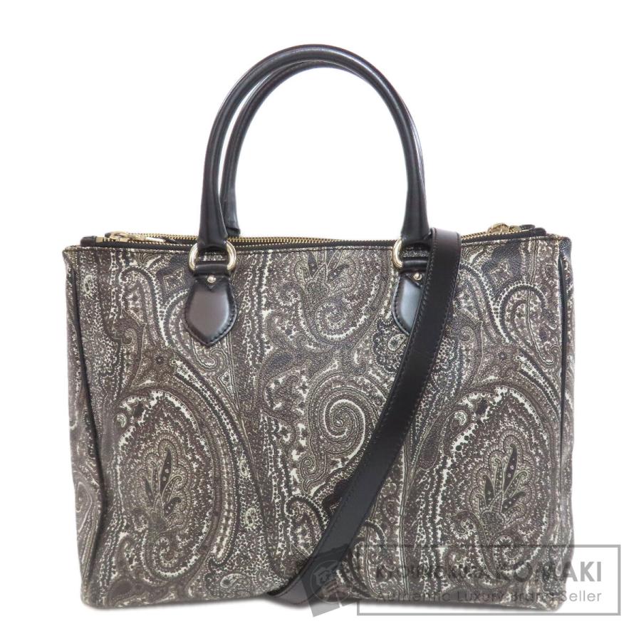 ETRO（エトロ） ペイズリー 2WAY ハンドバッグ PVC レディース 中古