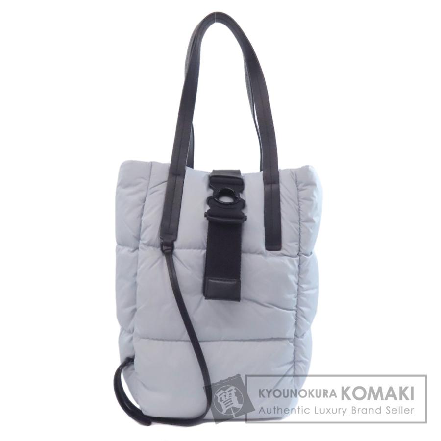 モンクレール MONCLER  シンプルデザイン  トートバッグ ナイロン素材 レディース  中古 MONCLER（モンクレール） シンプルデザイン トートバッグ ナイロン素材