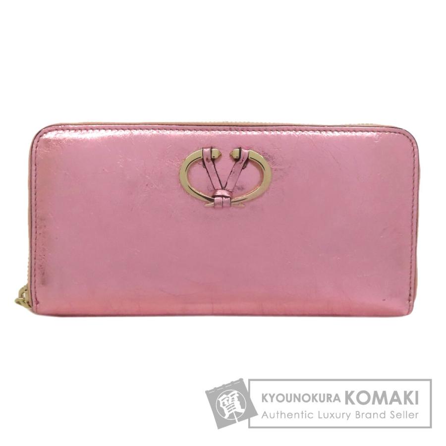 新品未使用 valentino長財布 VALENTINO バレンティノ Vロゴ 長財布（小銭入れあり） カーフ