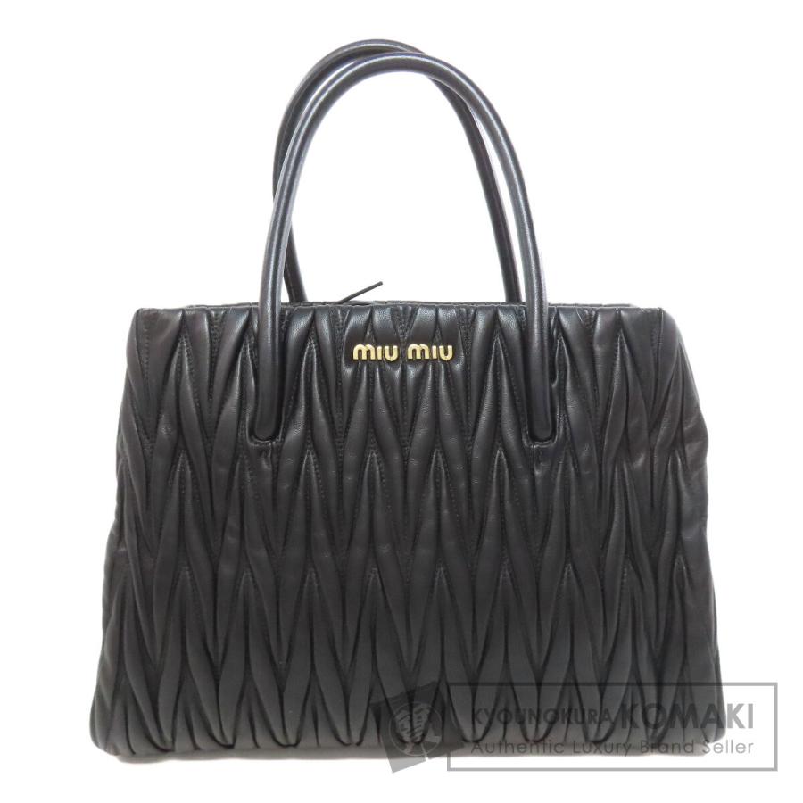 miu miu（ミュウミュウ） マテラッセ トートバッグ レザー レディース