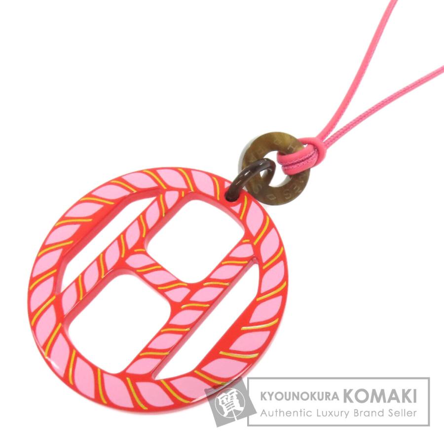 Hエキップ バッファローホーンペンダント ネックレス HERMES☆H エキップ☆H Equipe バッファローホーン ペンダント (HERMES