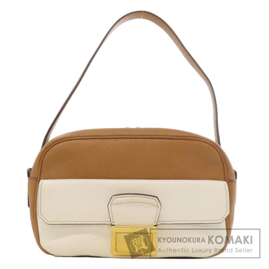 MIUMIU ミュウミュウ ロゴ ショルダーバッグ レザー レディース [中古] miu miu（ミュウミュウ） ロゴ ショルダーバッグ レザー レディース