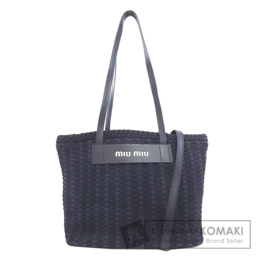 MIU MIU ミュウミュウ 2way トートバッグ MIU MIU/ミュウミュウ】semi shoulder tote 2way（トートバッグ