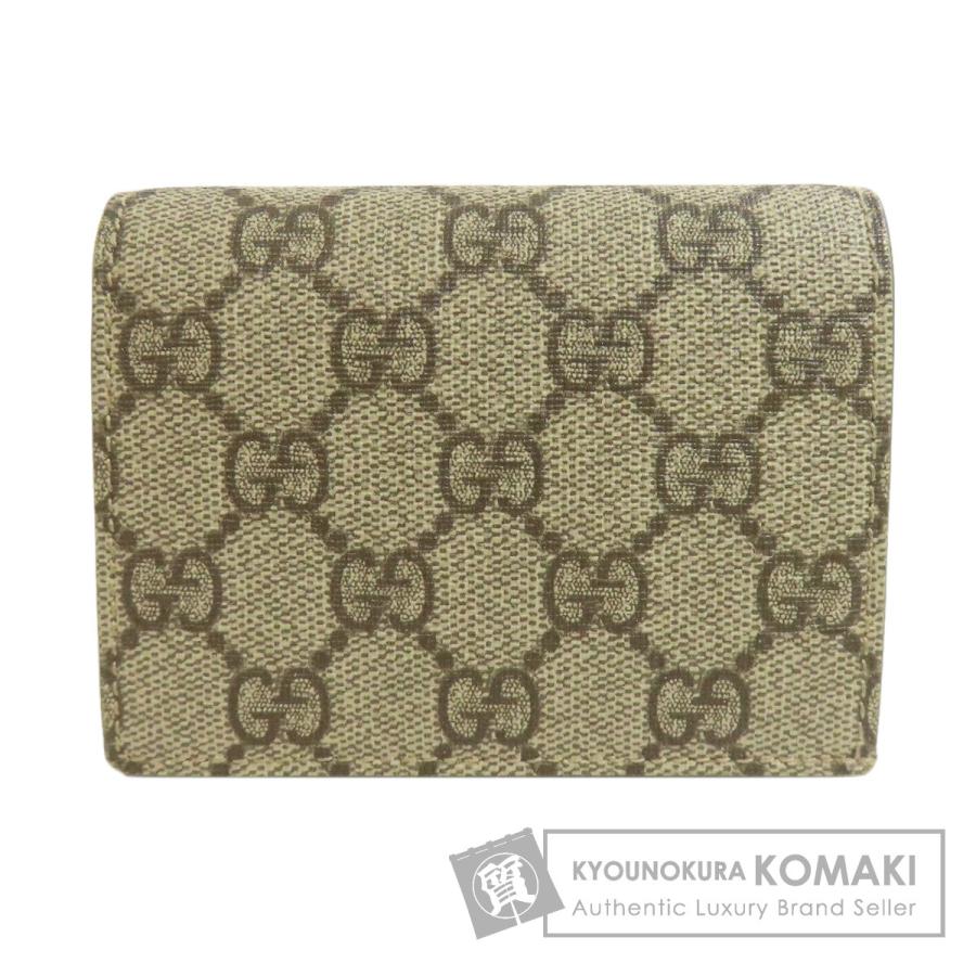 グッチ GGスプリーム コンパクトウォレット ミニ財布 508757 小銭入れ有