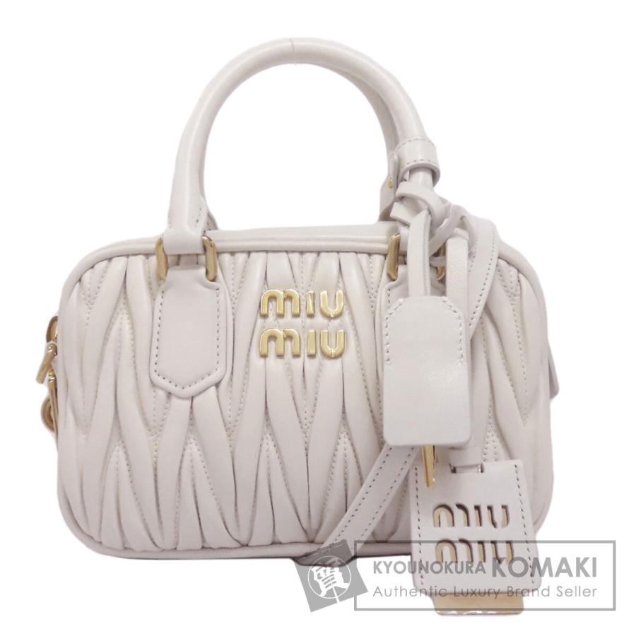 miu miu（ミュウミュウ） マテラッセ 2WAY ハンドバッグ カーフ