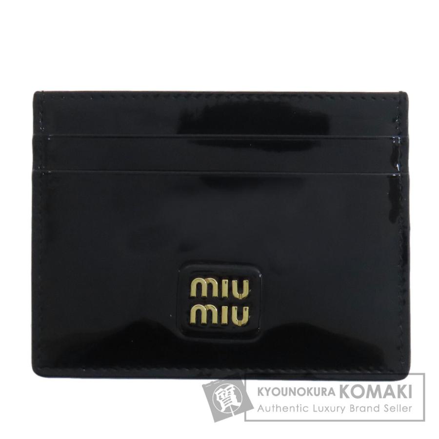 miu miu（ミュウミュウ） ロゴ カードケース レザー レディース 中古